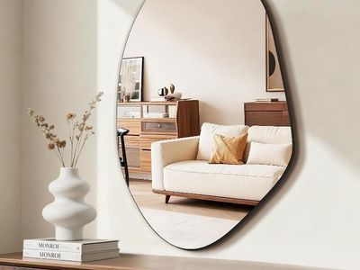 Modern Asymmetrical Wall Mirror $50
