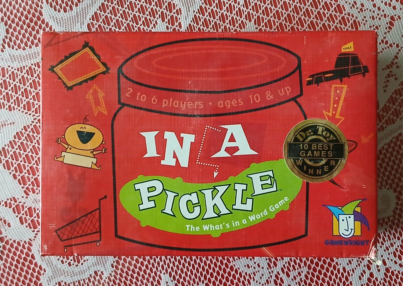 Gamewright In A Pickle Word Game, Ages 10+, 2-6 Players, Dr. Toy Award Winner