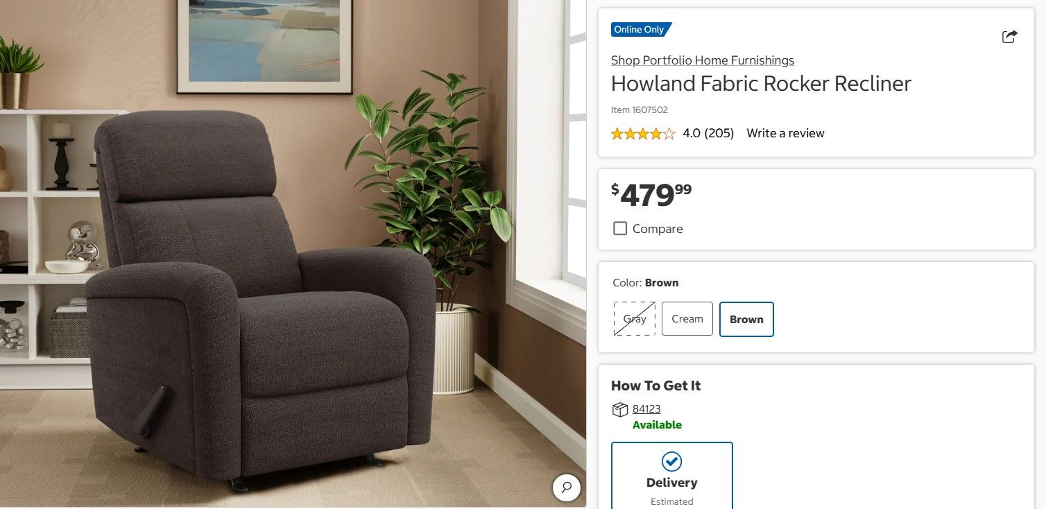 MODERN ROCKER RECLINER – COMFORT + STYLE IN ONE! 🪑DELIVERY & FINANCING AVAILABLE!!