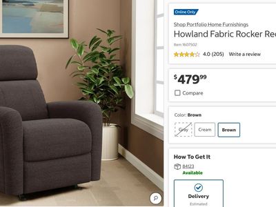 MODERN ROCKER RECLINER – COMFORT + STYLE IN ONE! 🪑DELIVERY & FINANCING AVAILABLE!!