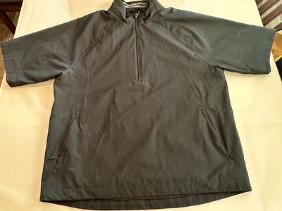 Cutter & Buck CB WeatherTec XL Black 1/2 Zip Pullover Windbreaker Waterproof