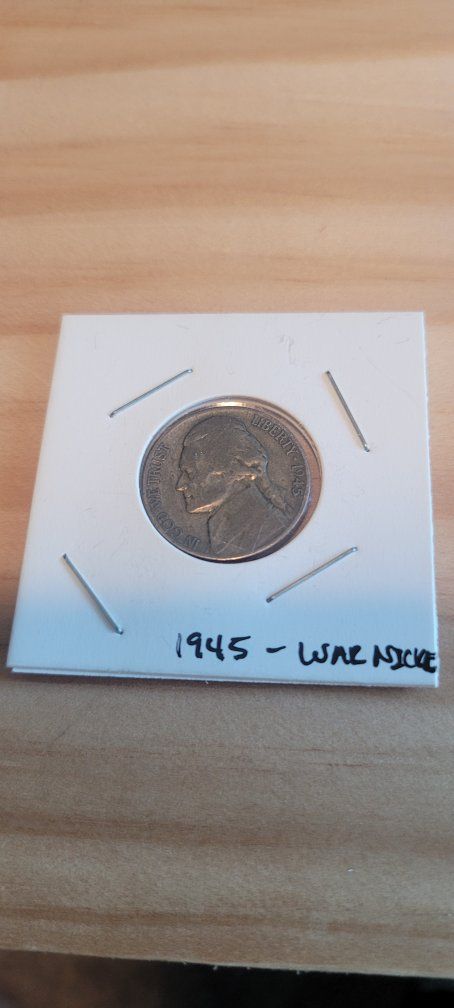 1945 US War Nickel - Historic Jefferson Nickel Coin