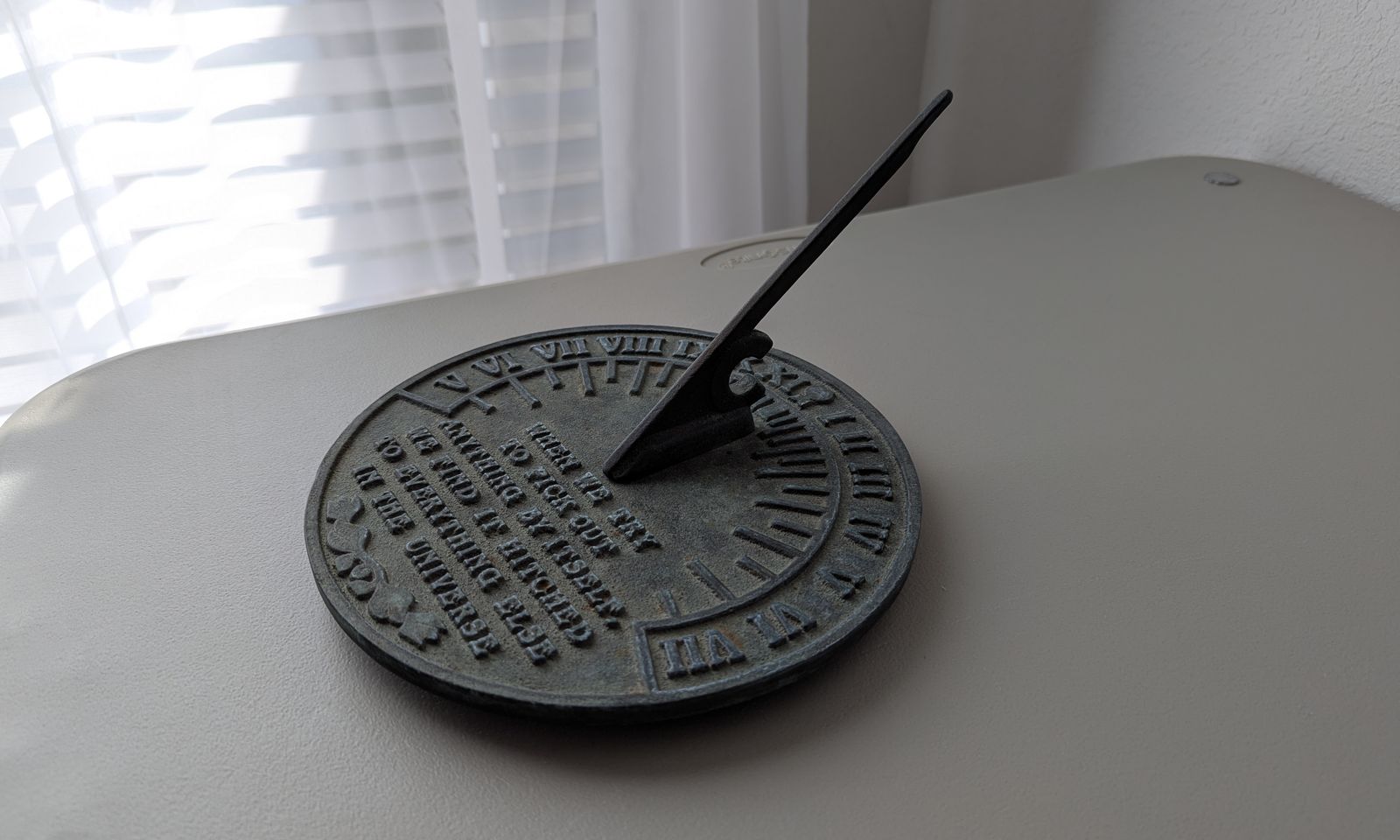 vintage bronze sundial  1980
