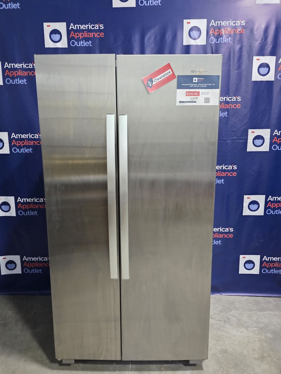 Clearance! Whirlpool Refrigerator - Side By Side Fridge