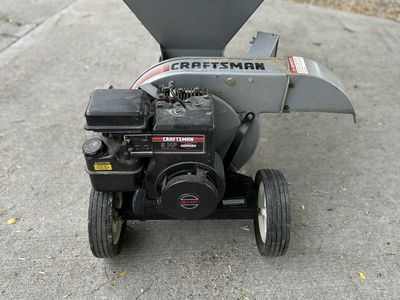 Craftsman 5 HP Chipper Shredder with 2-Way Feed, Gas Powered Wood Chipper for Yard Waste