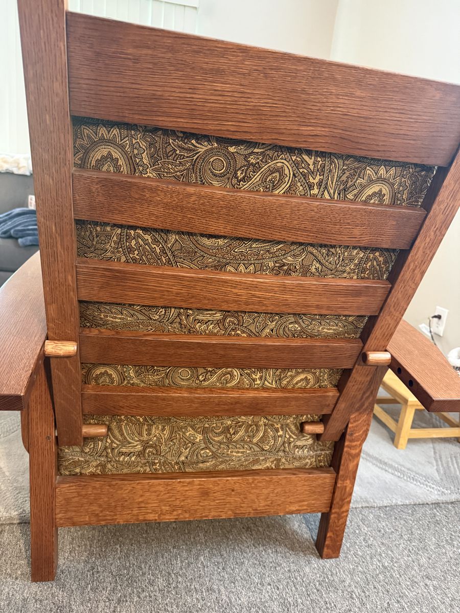 Chair that has been used in an office setting.