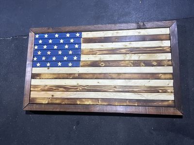 Wooden American Flag