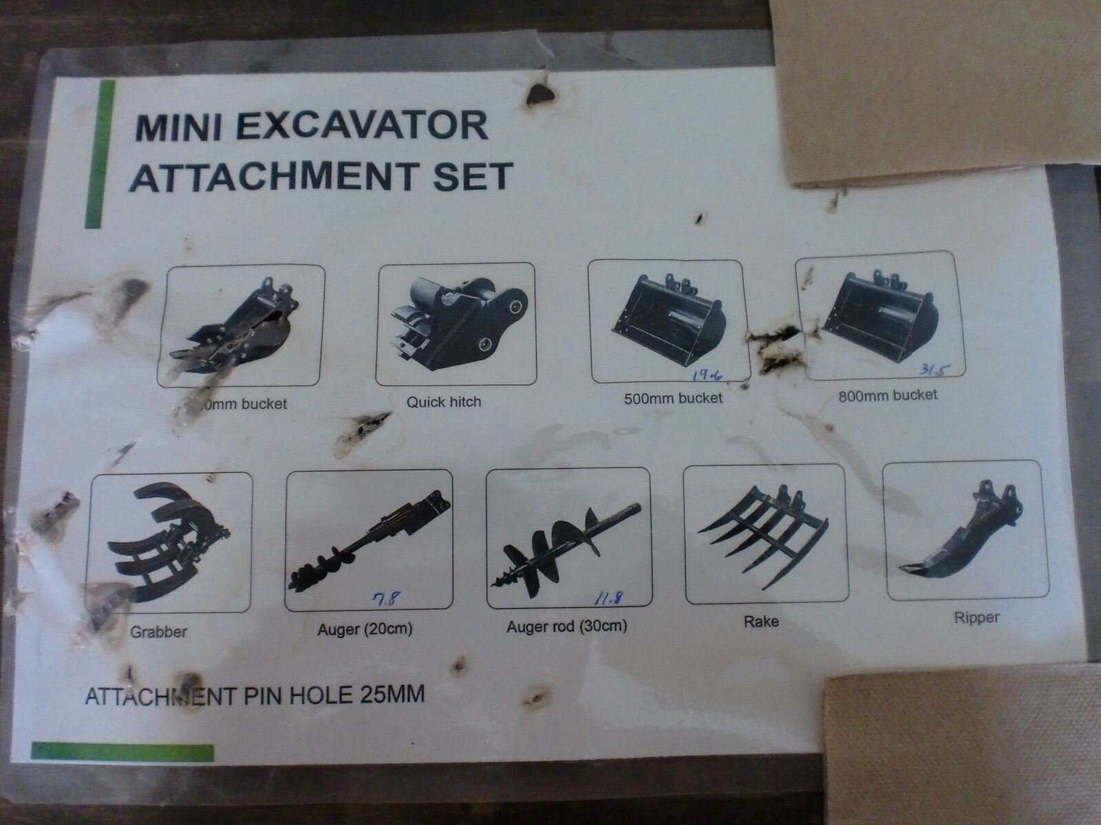 New - Mini Excavator Attachments