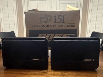 Pair of Bose 151 Environmental Speakers – Excellent Sound & Durability
