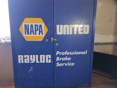 Vintage NAPA Metal Garage Cabinet - Man Cave Decor
