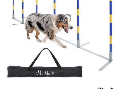 MiMu Dog Agility Equipment Weaving Poles Obstacle Course Set (new/never opened)