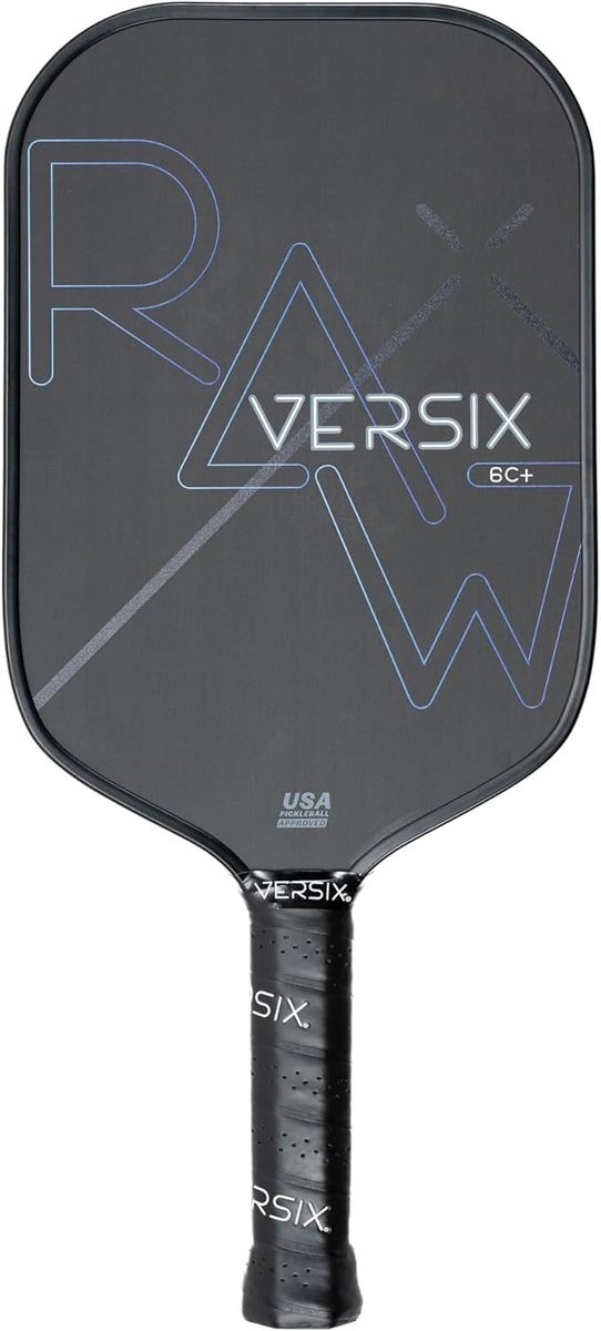NEW VERSIX RAW Carbon Fiber Pickleball Paddle,Polypropylene Honeycomb Core, Carbon Fiber, 7.9oz (Midweight), 15mm Core