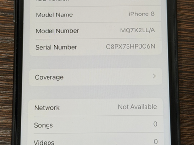 iPhone 8 (UNLOCKED, 256gb, black)