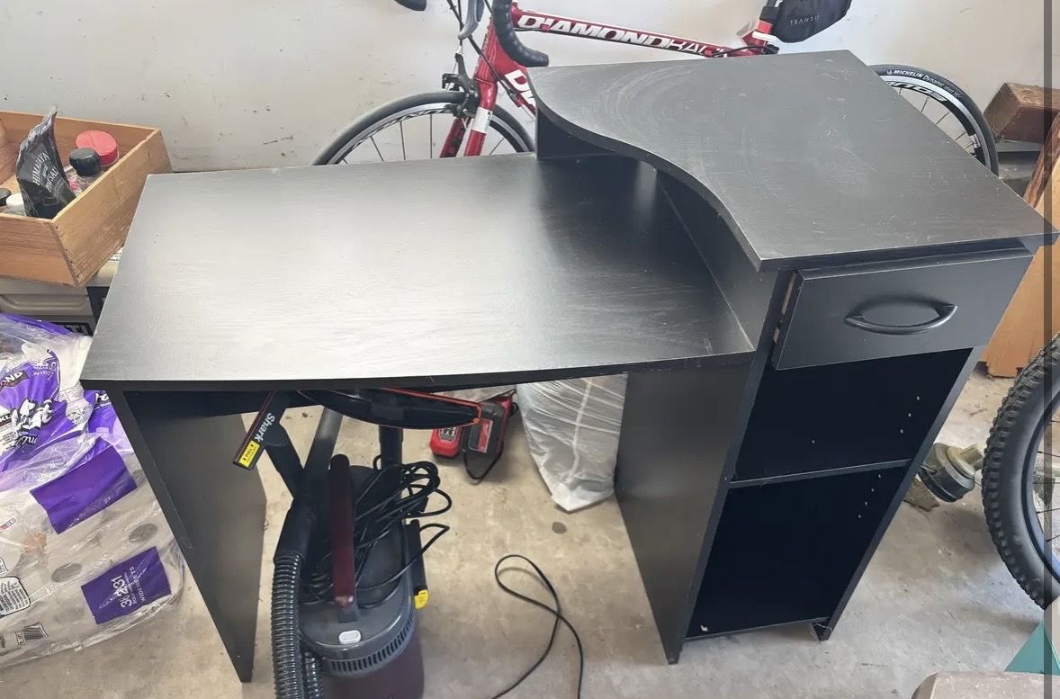 Black desk