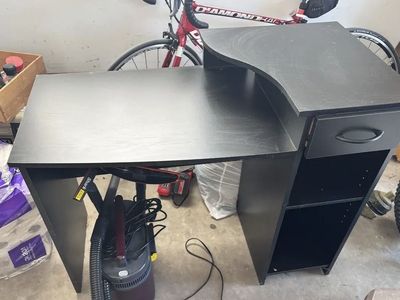 Black desk