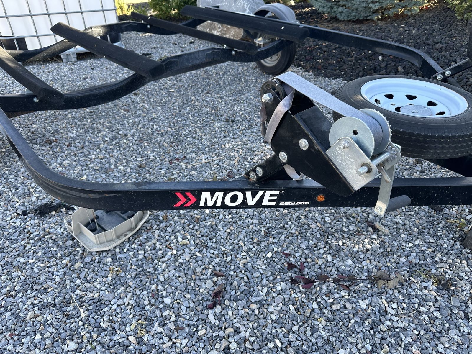 MOVE Sea-Doo 400 Single Place Jet Ski Trailer with Spare Tire, Black
