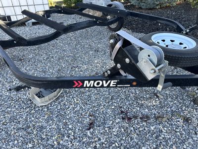 MOVE Sea-Doo 400 Single Place Jet Ski Trailer with Spare Tire, Black
