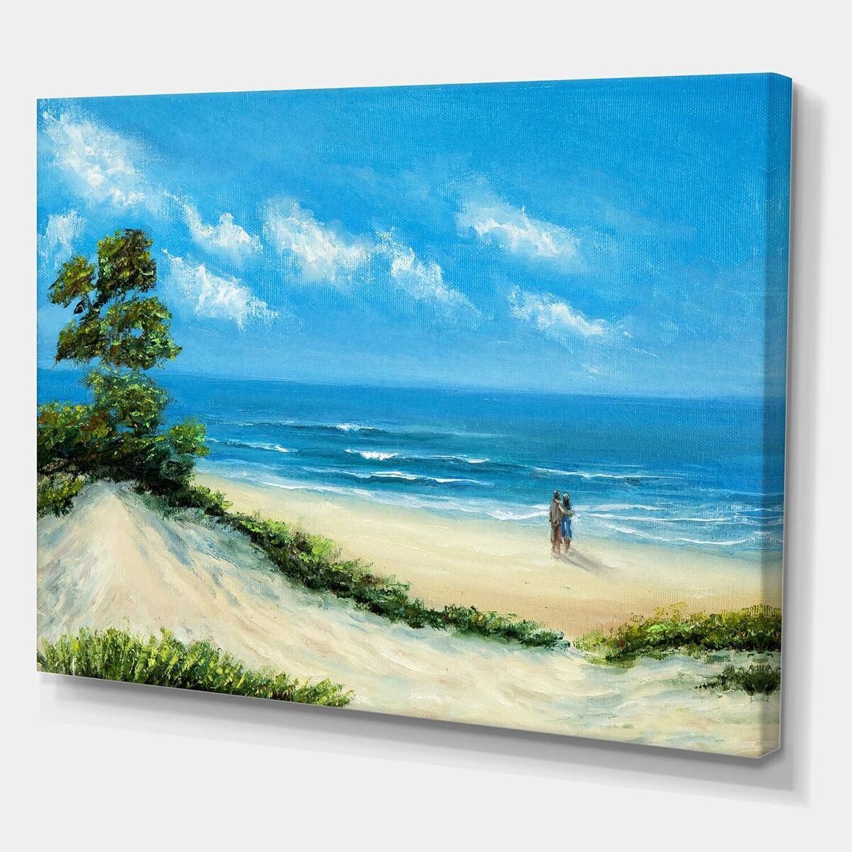 Couple At The Beach Canvas Art, 40x30