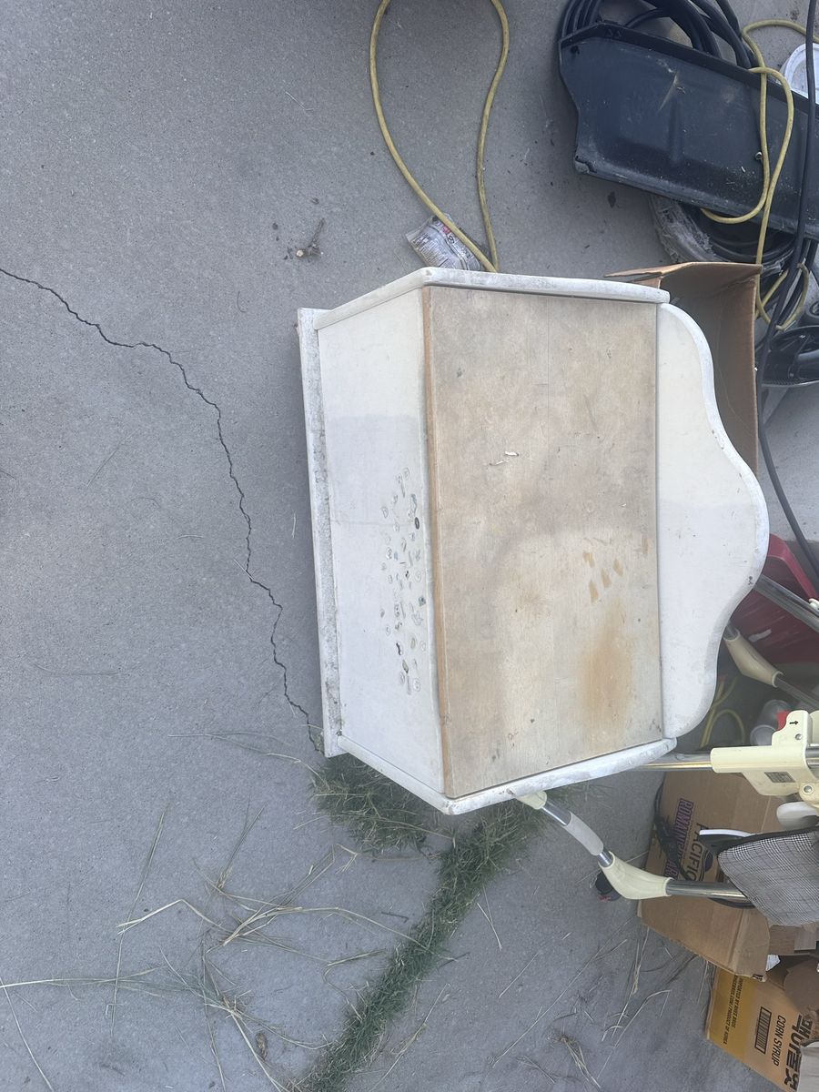Vintage Wooden Toy Chest / Storage Box