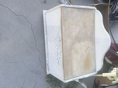 Vintage Wooden Toy Chest / Storage Box