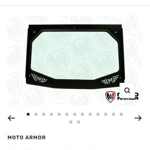 Moto Armor KRX Full Glass Windshield with Vents for Kawasaki Teryx KRX 1000
