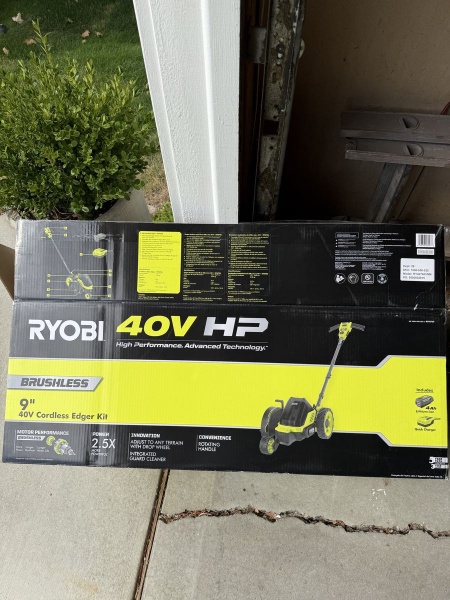 Edger - new Ryobi Cordless Edger 9