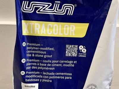 Uzin XtraColor Tile & Stone Grout Smoke 10 lb Bag