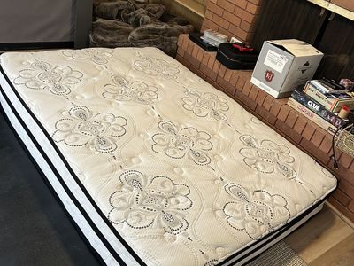 Full Mattress and box with Headboard and frame