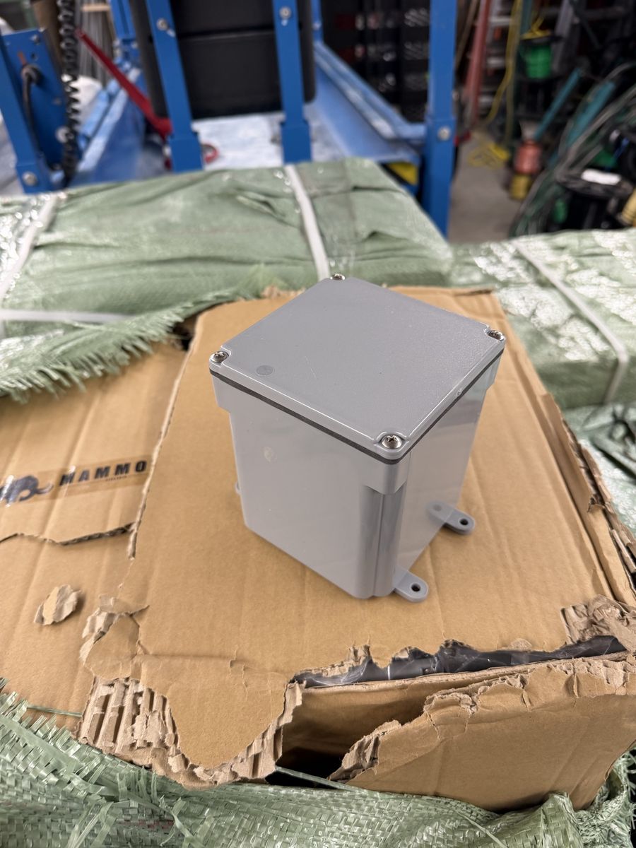 4”x4”x4” Gray Plastic Waterproof Electrical Junction Box Universal Project Enclosure