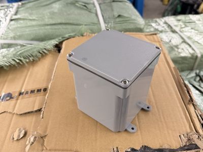 4”x4”x4” Gray Plastic Waterproof Electrical Junction Box Universal Project Enclosure