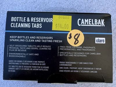 Camelbak bottle and reservoir cleaning tabs