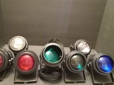 Venue PAR36 Pinspot Stage DJ Lights Set (2 Red, 2 Green, 1 Blue, 2 White/Clear)