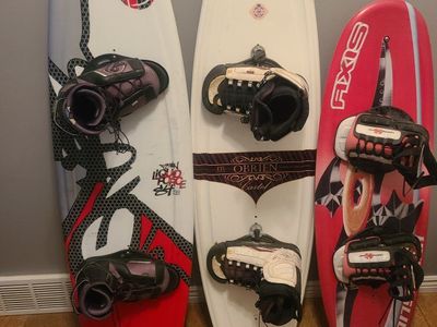 wakeboards, youth $125, performance adult $180-$200