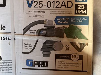 GPRO V25-012AD 25 gallon fuel transfer pump