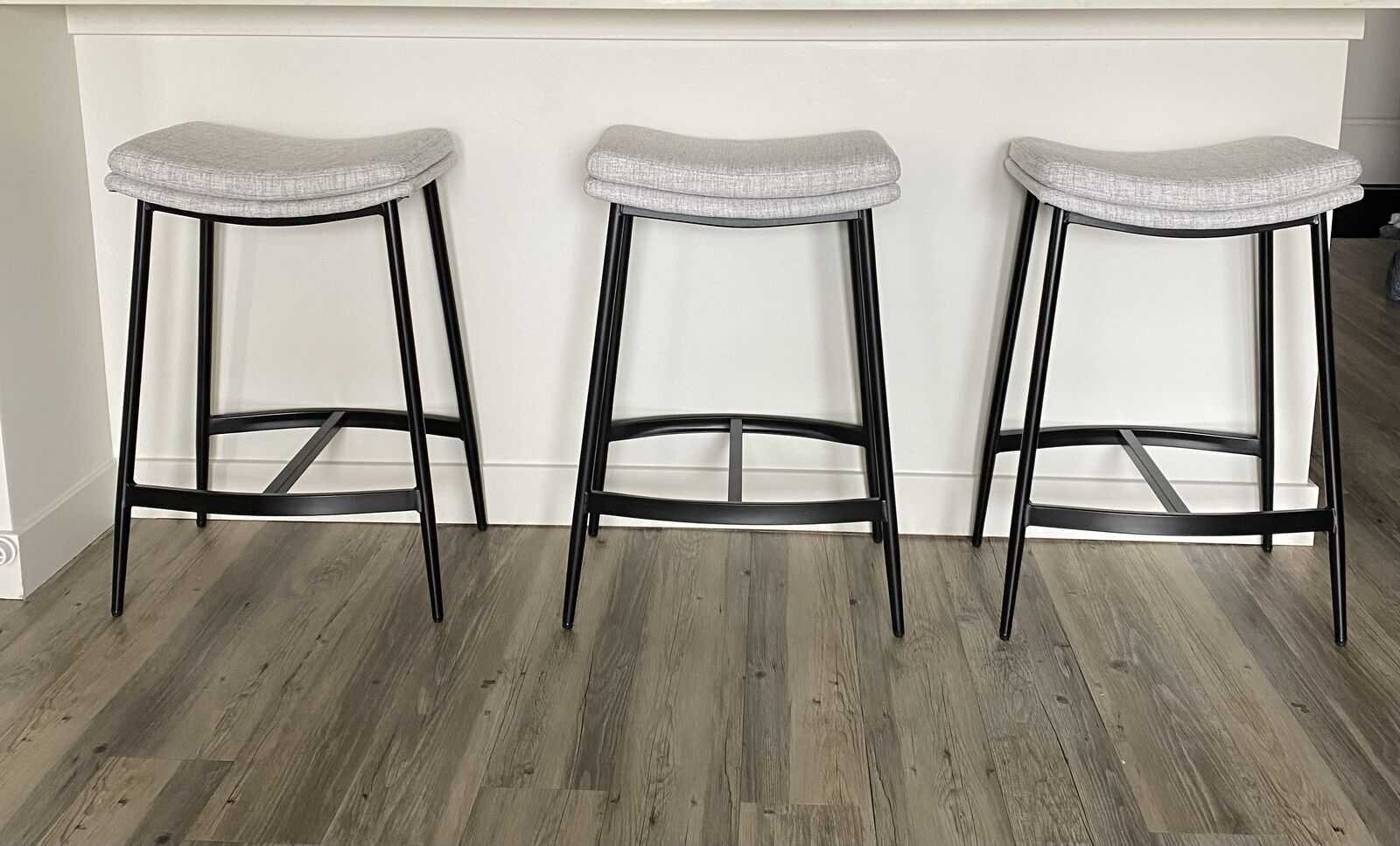 Bar Stool Set (Gray & Black)