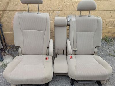 Toyota Hilander back seats, 2008-2013, in great condition. This would be great for a van, camper, or RV conversion project, etc.