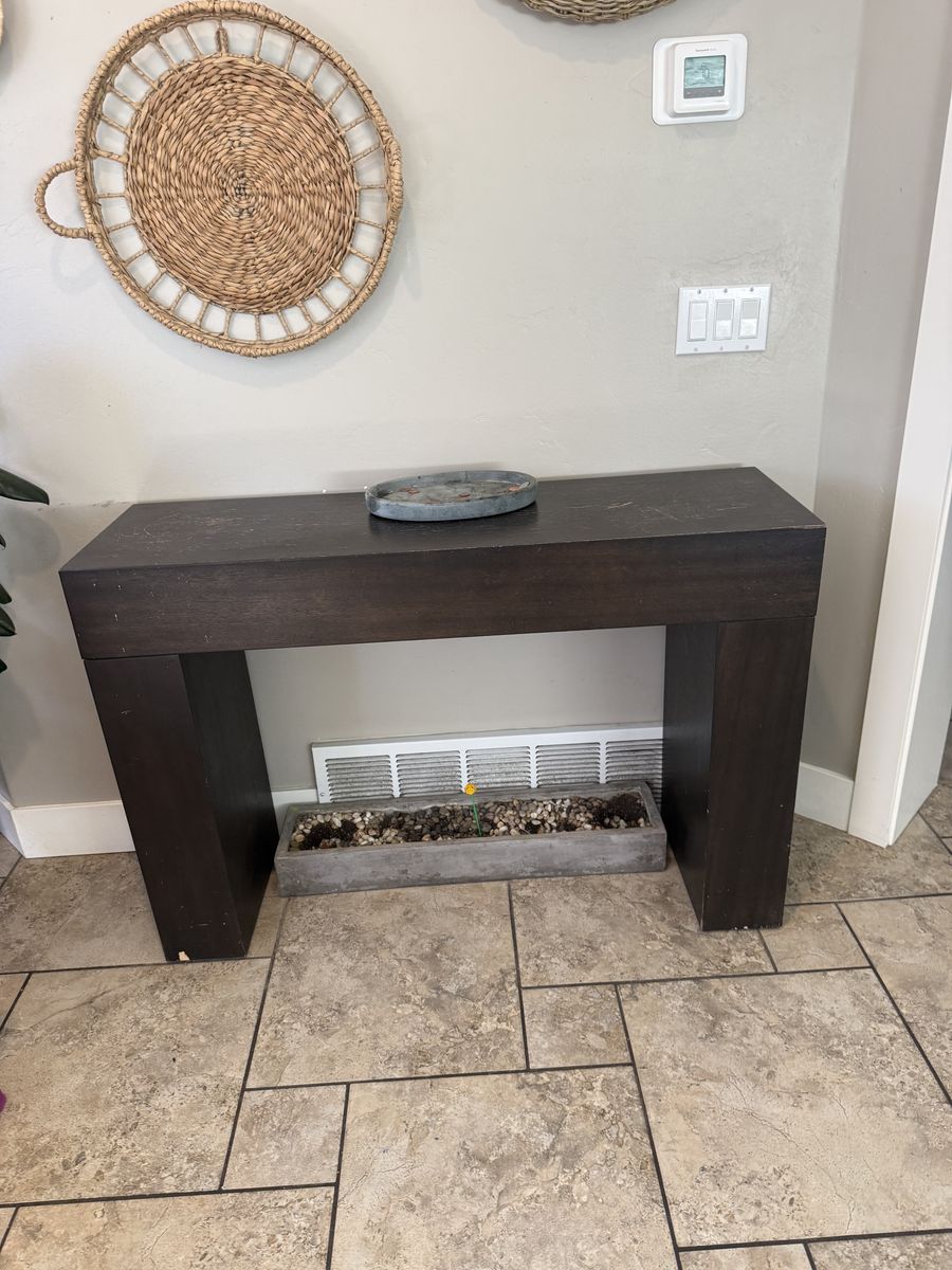 Dark Wood Console Table / Entryway Table