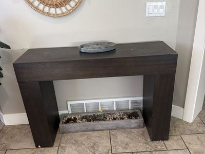 Dark Wood Console Table / Entryway Table