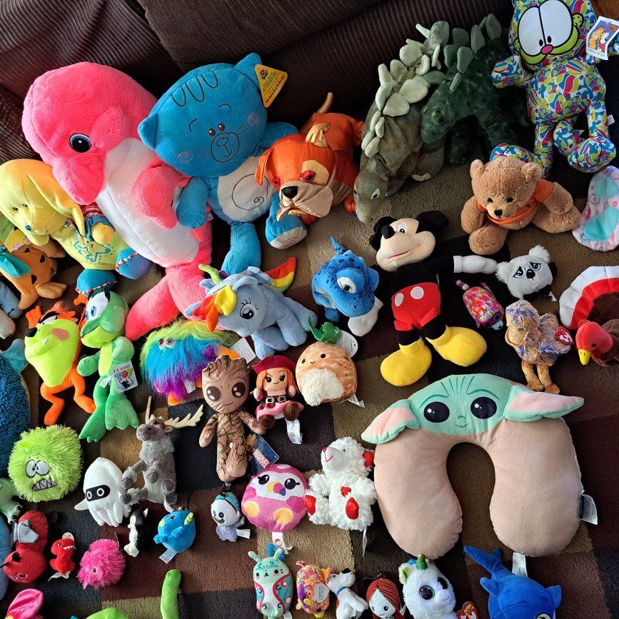 Lots of cute stuffed animals