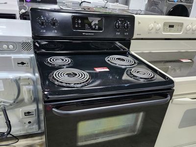 Frigidaire 30" Black Electric Range Coil Top Stove with Oven