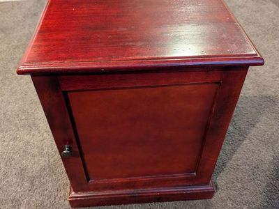 End Table, Printer Stand, NightStand, Cupboard. Mahogany/Red Cherrywood