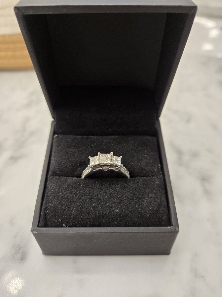 3 Stone Diamond Engagement Ring