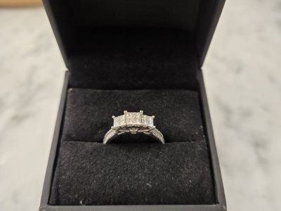 3 Stone Diamond Engagement Ring
