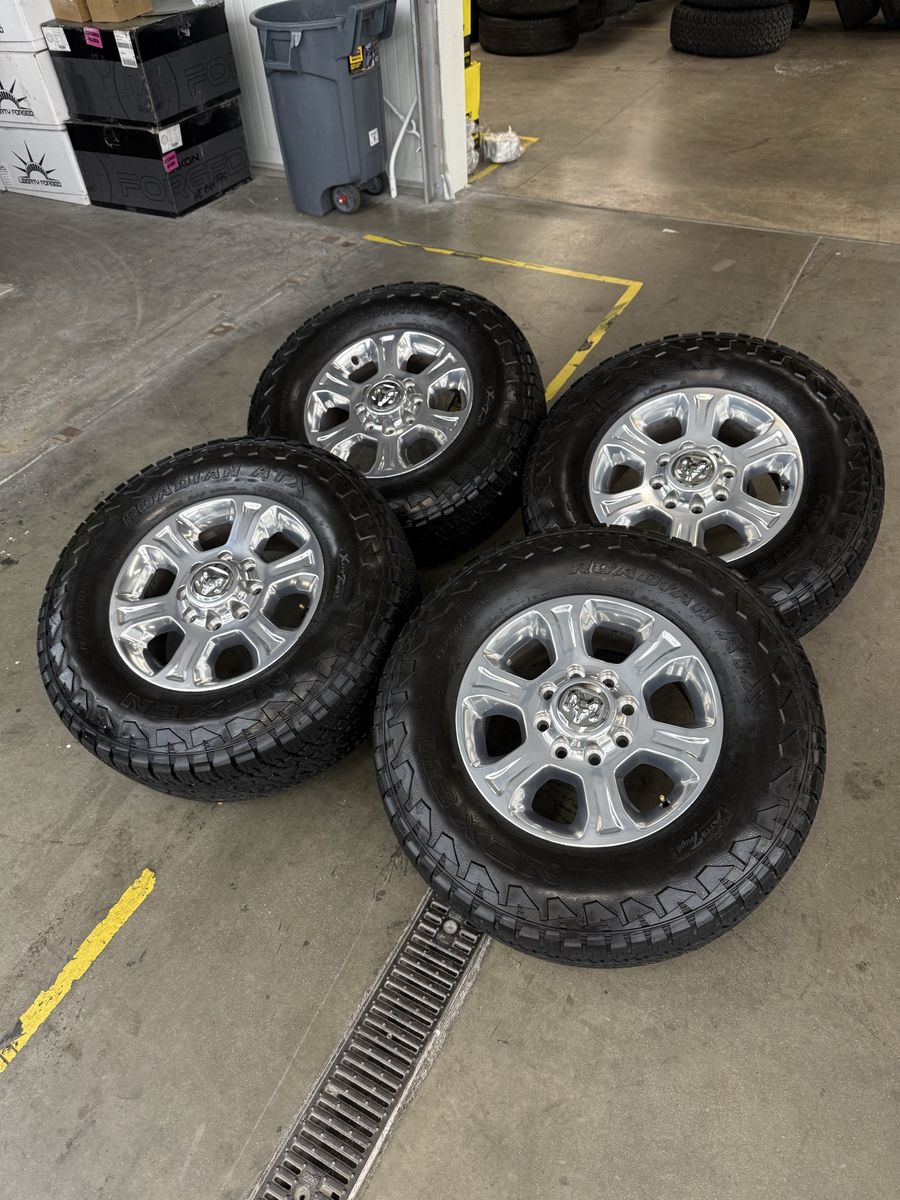 LIKE NEW 2025 Ram 3500 OEM 18in Wheels/ 295/70/18