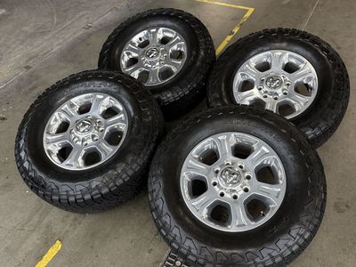 LIKE NEW 2025 Ram 3500 OEM 18in Wheels/ 295/70/18