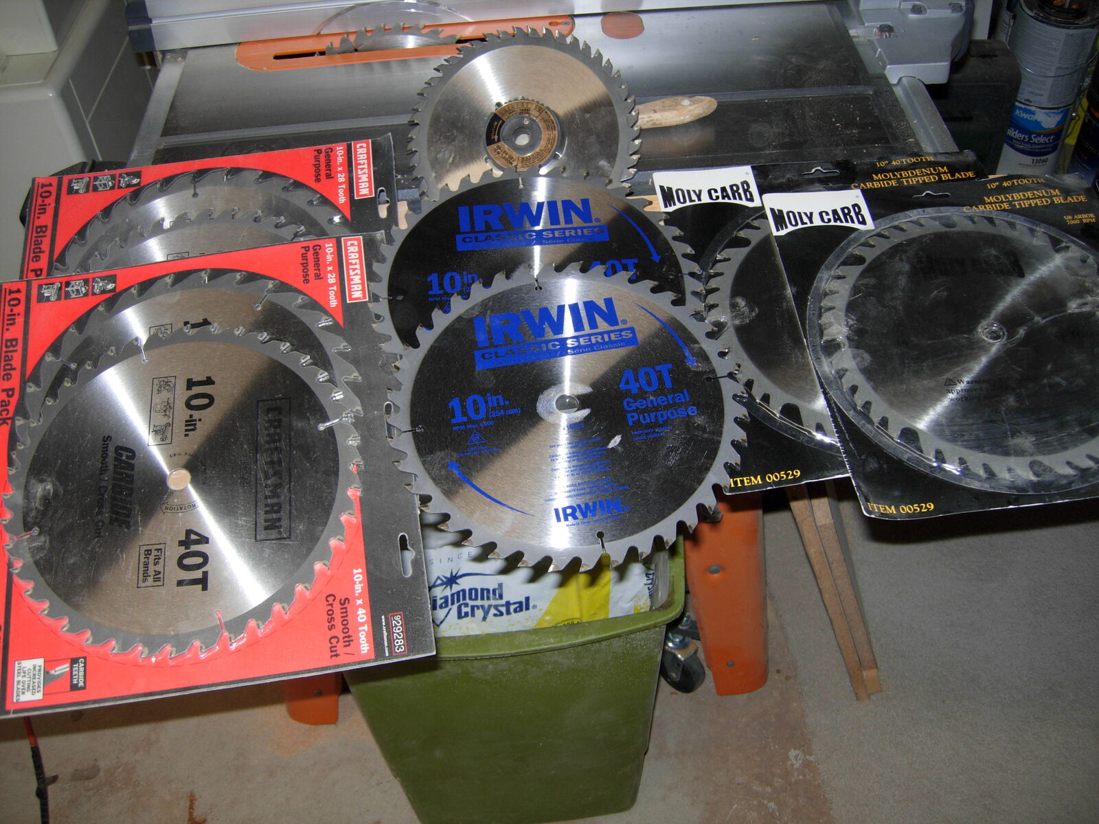 9 SAW BLADES 10" brand new