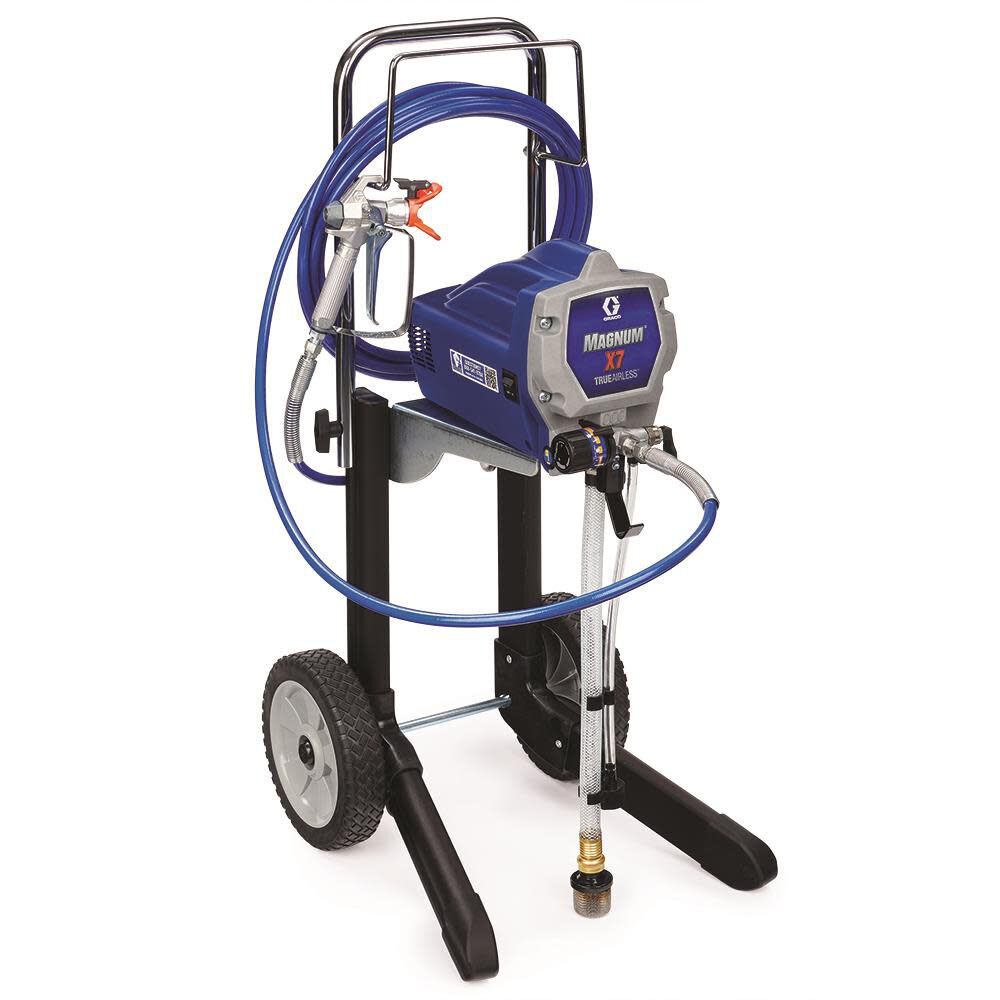 Graco Magnum X7 Airless Paint Sprayer Package w/ 288421 Gun, Extra Hoses & Extensions