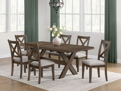 Dining Table + Chairs (Costco Lathan Table)