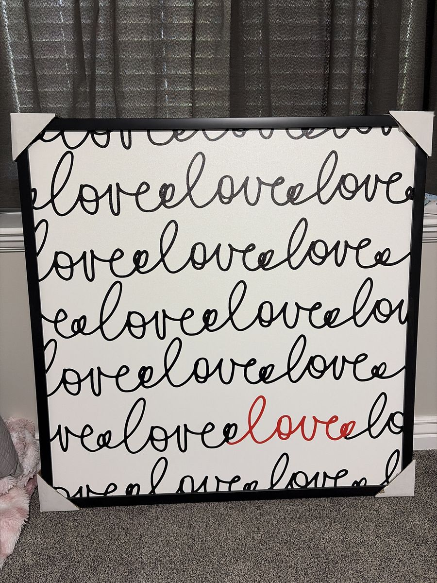 Large Love picture frame