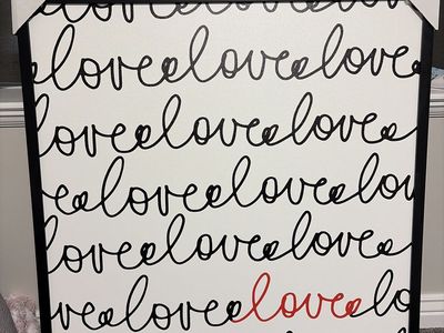 Large Love picture frame